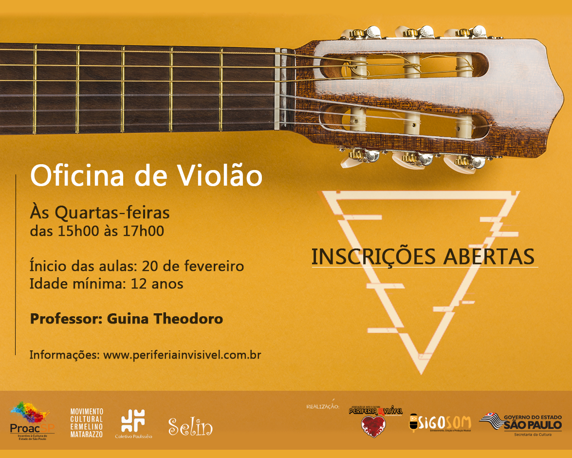 Oficinas Artísticas 2019 – Inscrições Abertas