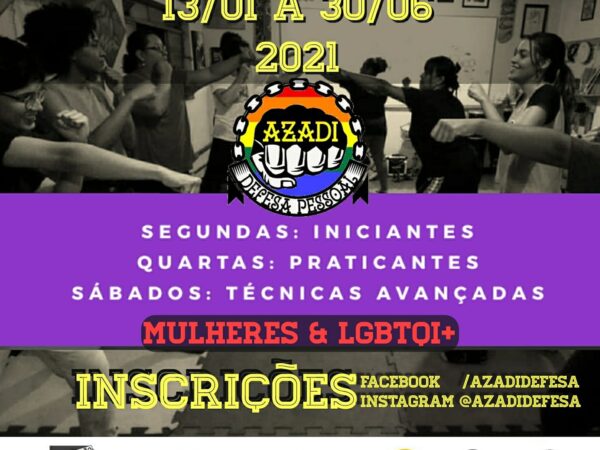 “Azadi” abre inscrições para oficina de Defesa Pessoal